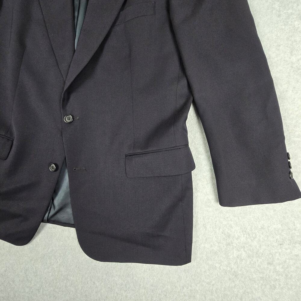 Nino Cerruti Mens Blazer Size 43 Suit Coat Navy Blue Made in USA - Picture 6 of 16